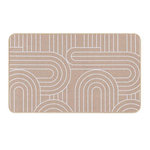 Paris Prix Tapis Déco Imprimé  Modul  45x75cm Naturel & Blanc