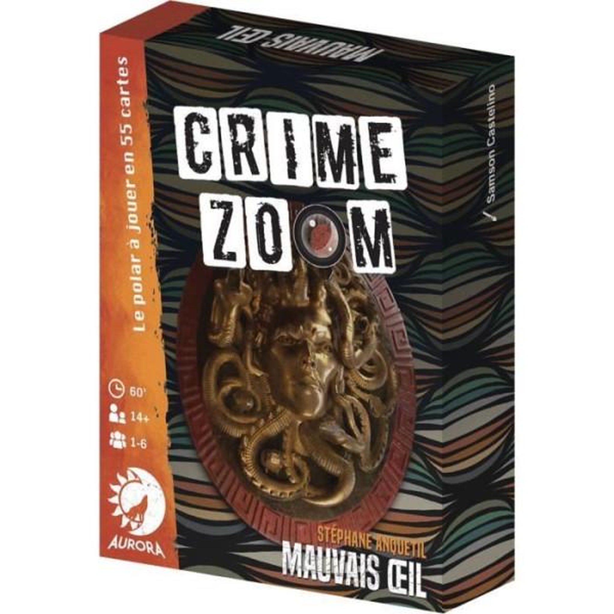 Asmodee Crime Zoom : Mauvais oeil - Asmodee - Jeu d'enquete - Des 14 ans - 30 minutes a 1h