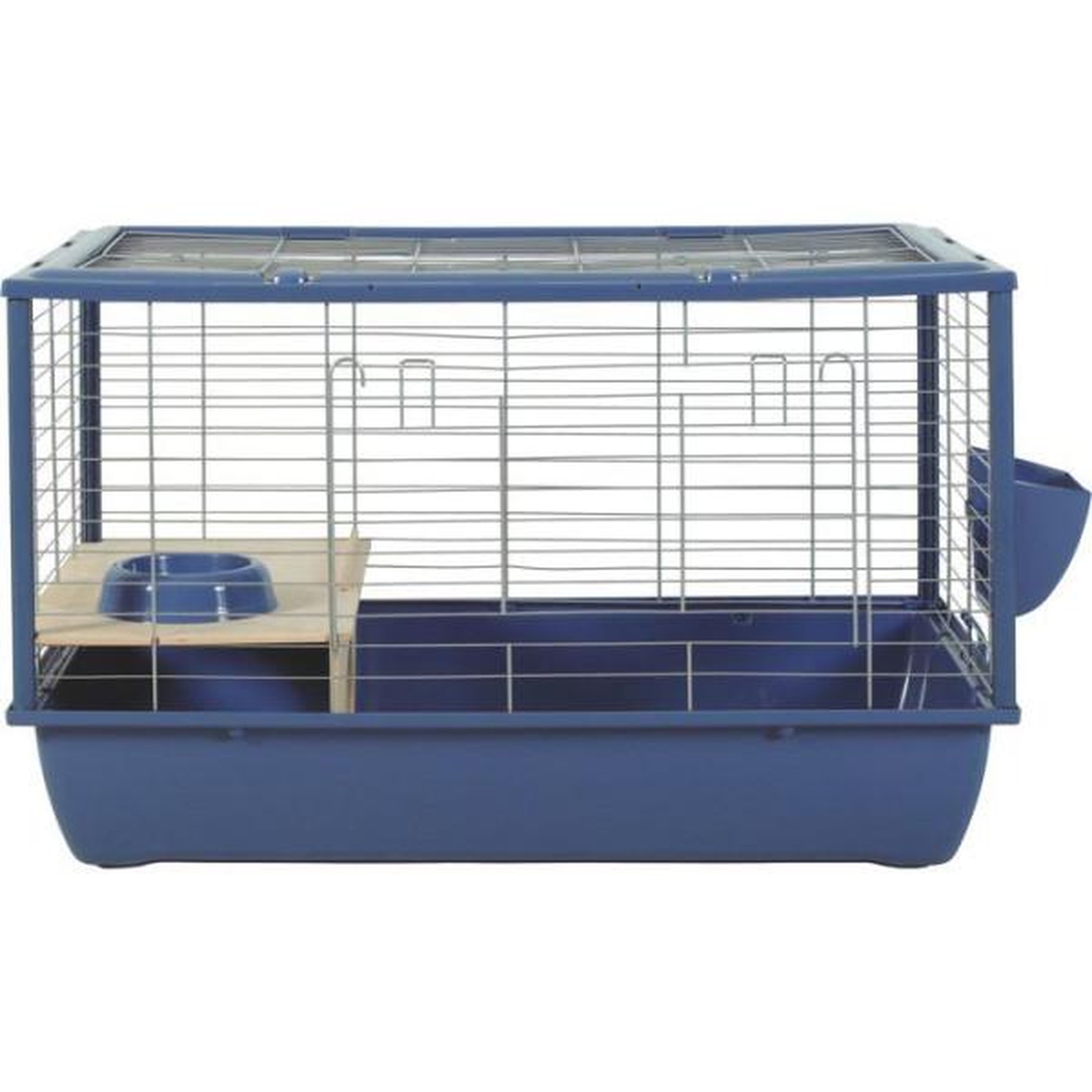 Voir la diapositive 2 : Zolux ZOLUX Cage grillagée cochon d'inde et rongeur Néolife - 80 x 52,5 x 48 cm - Bleu