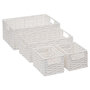 Voir la diapositive 1 : FIVE Lot de 4 Paniers de Rangement  Costa  32cm Blanc