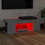 VIDAXL Meuble TV avec lumieres LED Sonoma gris 90x39x30 cm