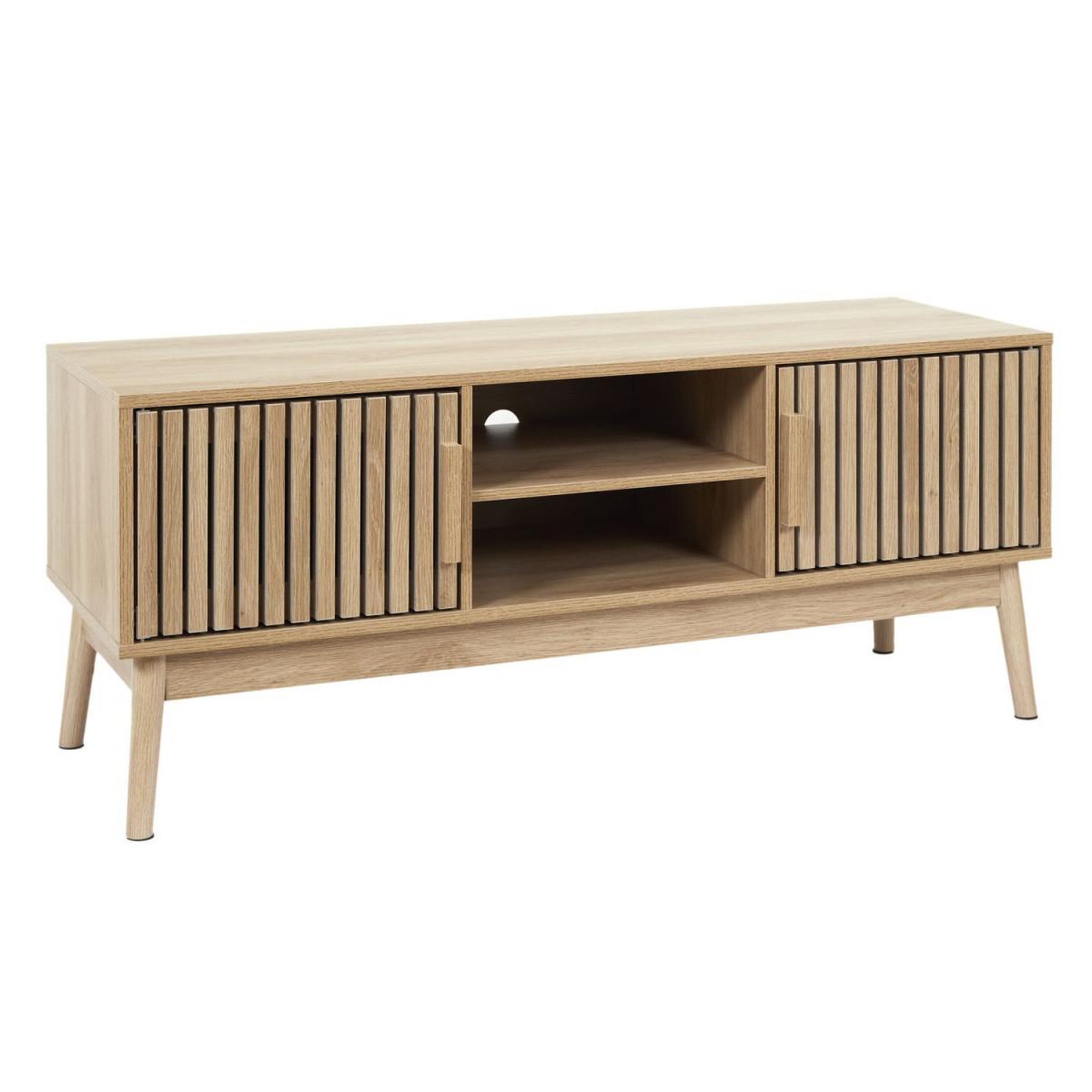 Voir la diapositive 6 : The Home Deco Factory Meuble tv 2 portes  klaus  117cm marron