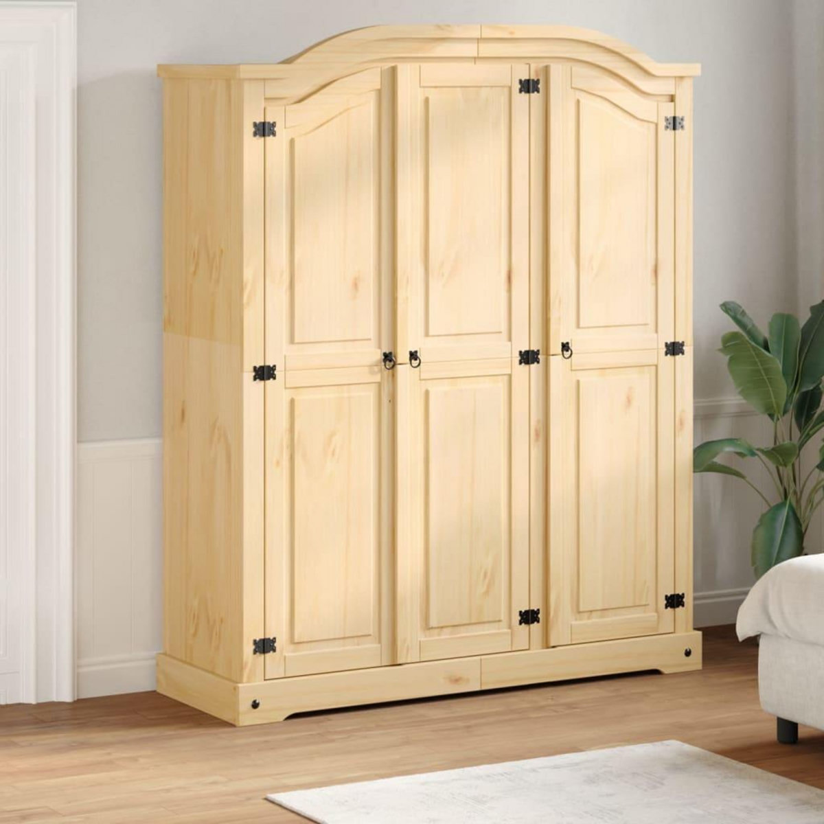 VIDAXL Garde-robe  151,5x52x186 cm bois de pin massif