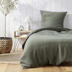 Paris Prix Parure de Lit 2 Pièces  Angélia  140x200cm Kaki