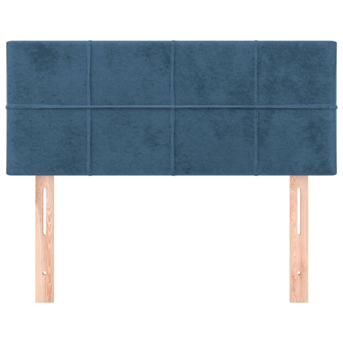 VIDAXL Tete de lit Bleu fonce 100x5x78/88 cm Velours
