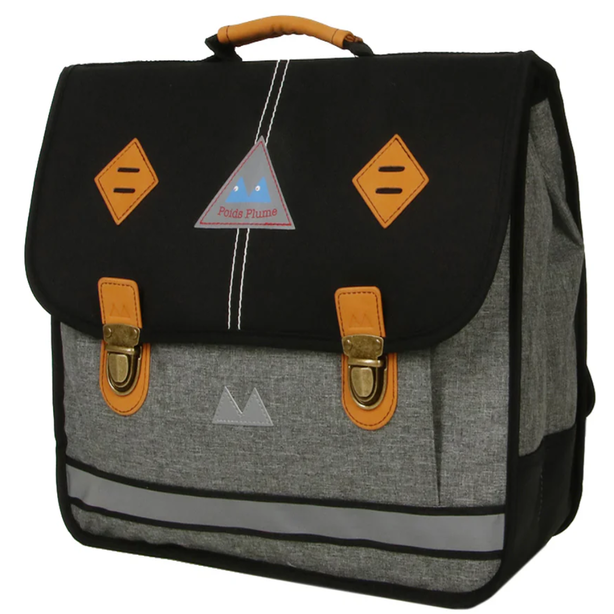 Bagtrotter Poids plume- Cartable scolaire 38 cm NEWLIGHT - Noir gris - Enfant primaire