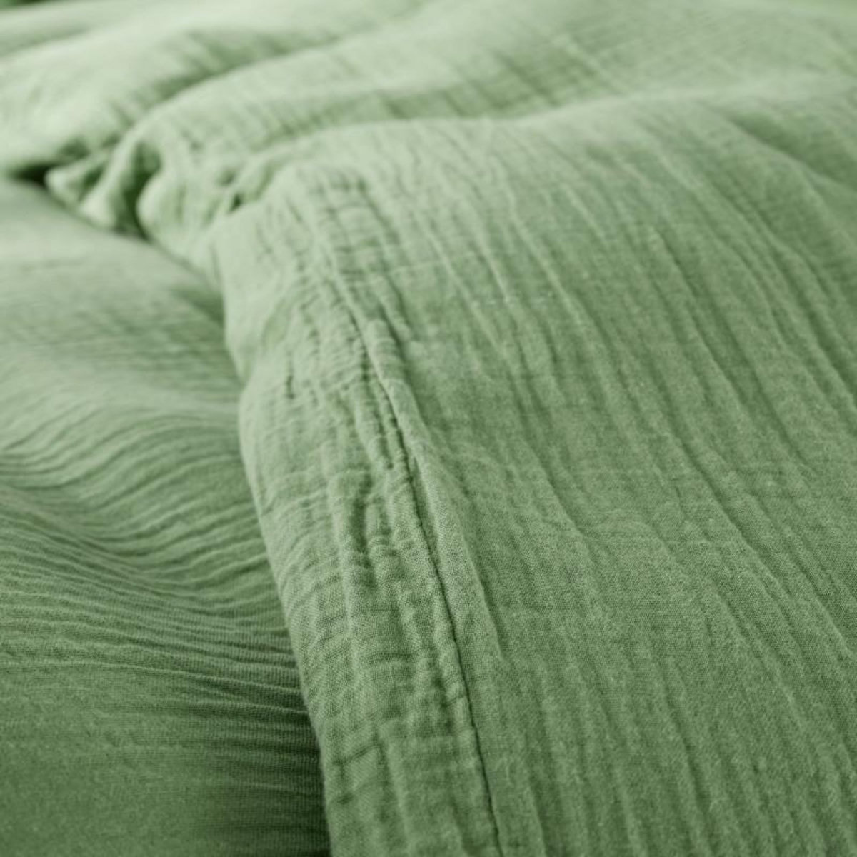 COTON PUR Parure de draps 4 pièces  Noah  Gaze de Coton pour lit 2 Places 160 cm