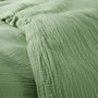 Voir la diapositive 2 : COTON PUR Parure de draps 4 pièces  Noah  Gaze de Coton pour lit 2 Places 160 cm