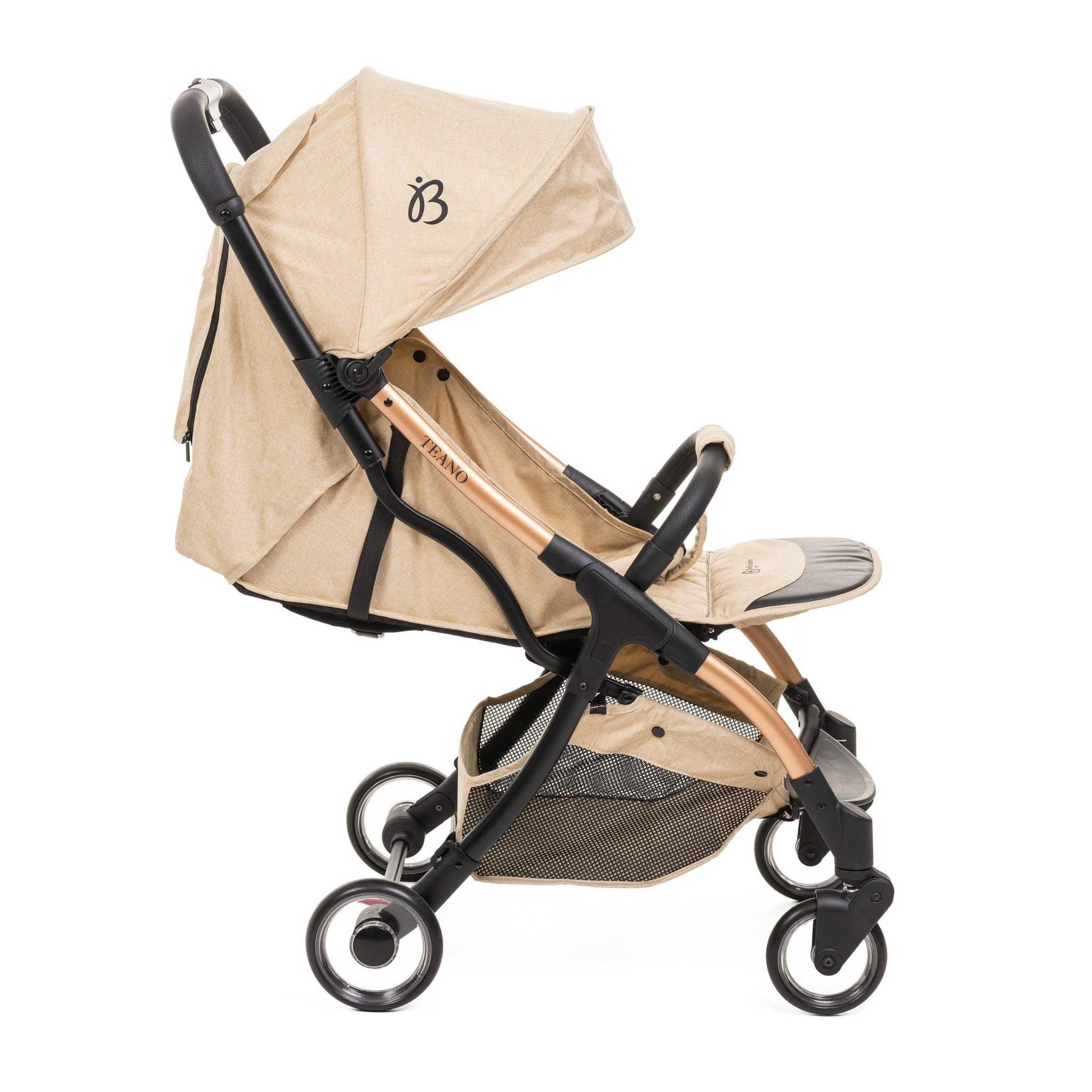 Voir la diapositive 3 : BEBELISSIMO Bebelissimo - Poussette bébé Citadine Ultra Compacte - De 0 à 36 mois - Teano - beige