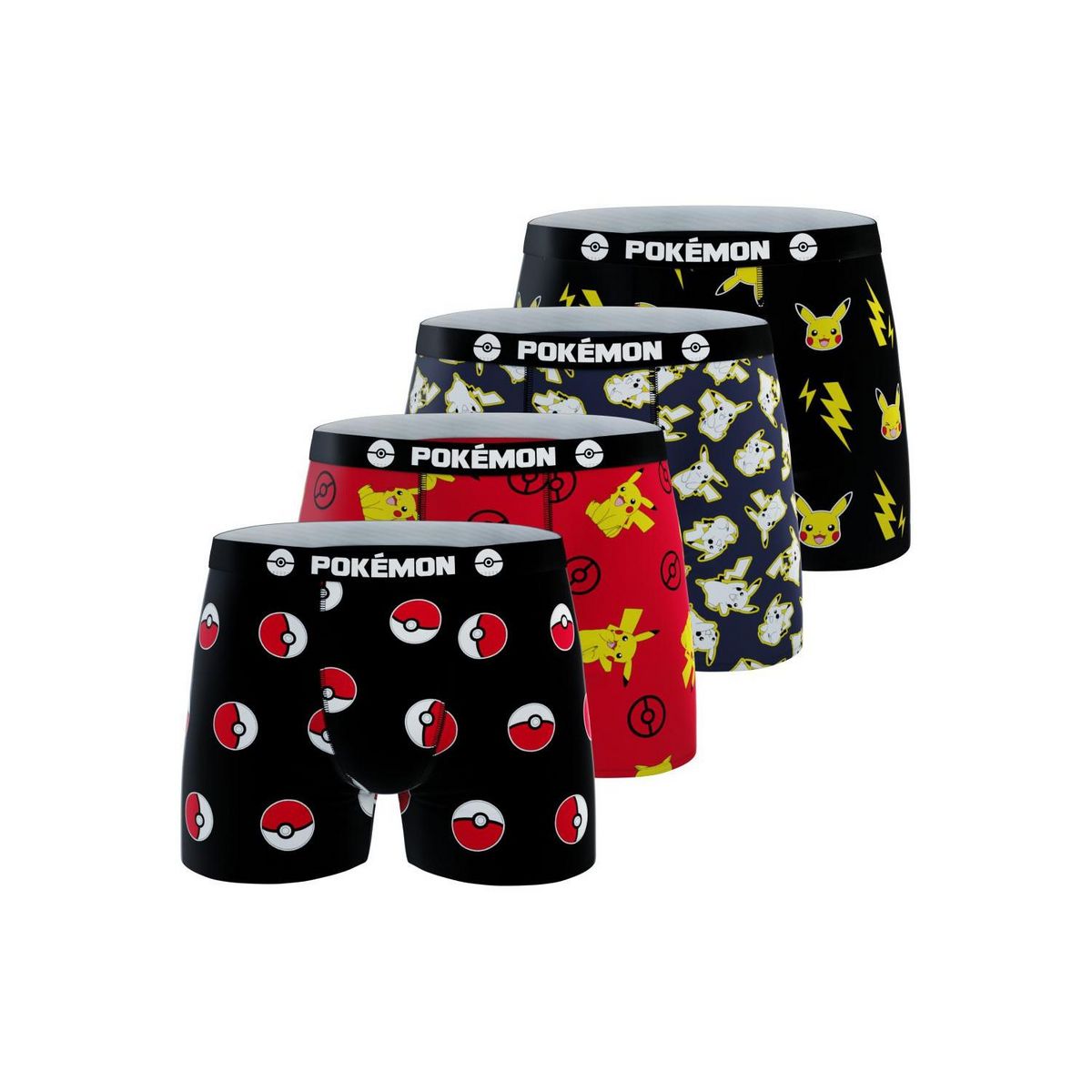 Pokemon Lot de 4 boxers enfant Pokémon