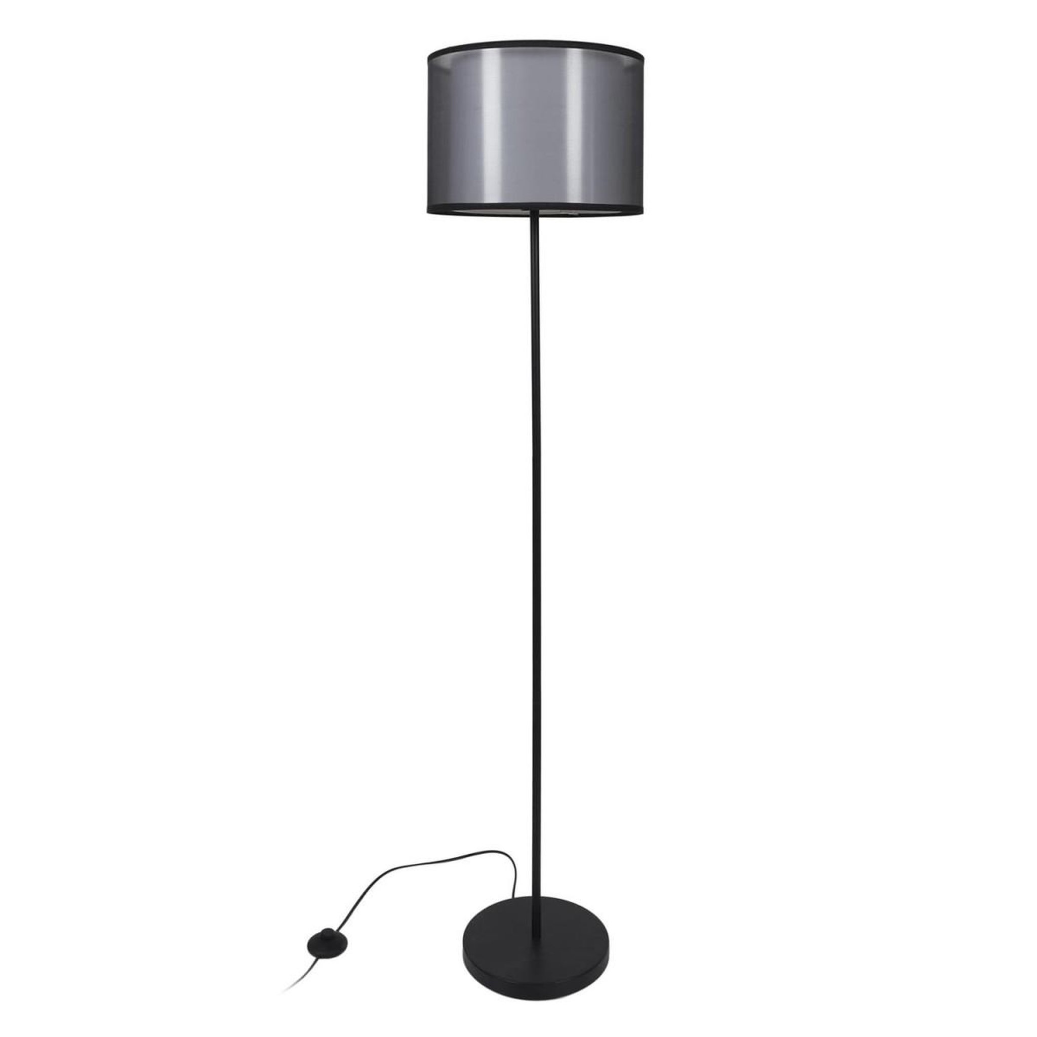 The Home Deco Factory Lampadaire double abat-jour  floor  150cm noir
