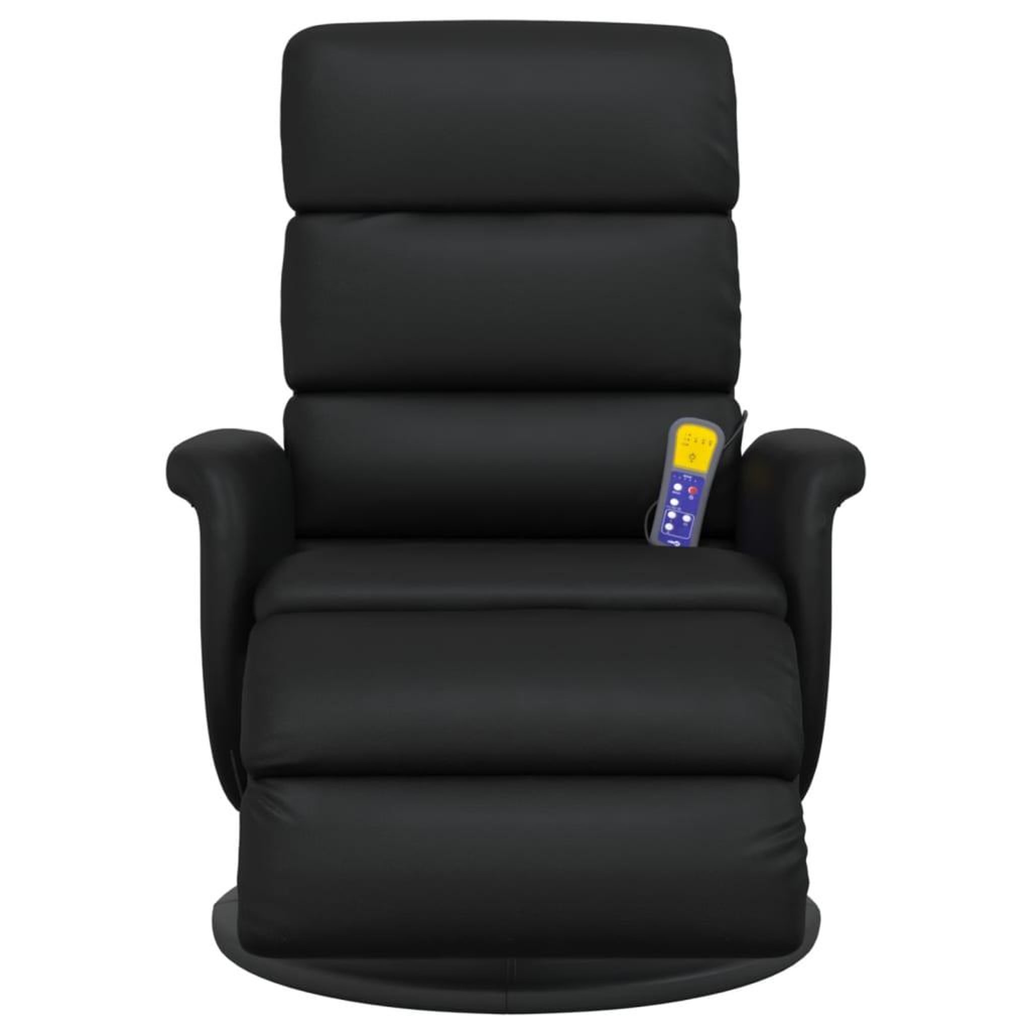 Voir la diapositive 3 : VIDAXL Fauteuil inclinable de massage repose-pieds noir similicuir