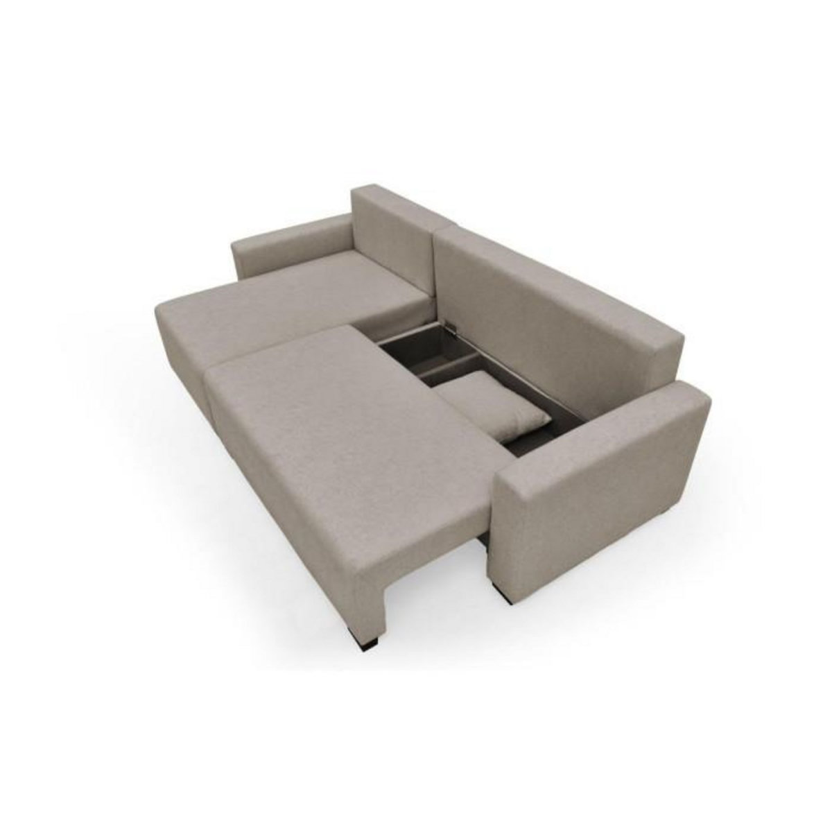 Paris Prix Canapé d'Angle Convertible  Eden  234cm Kaki