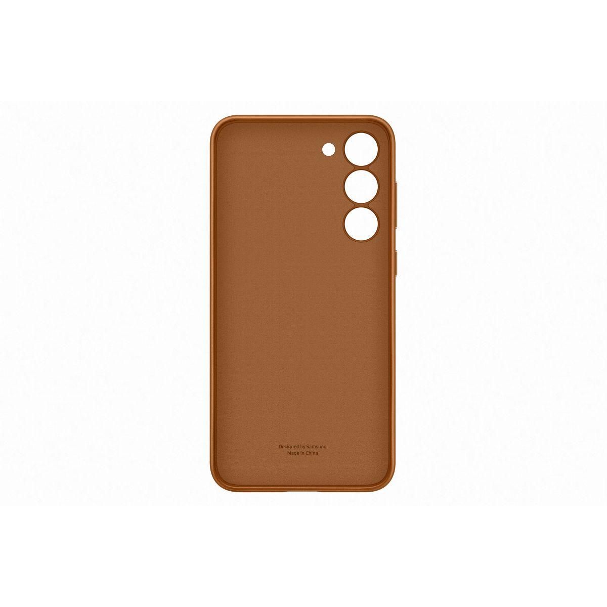 Samsung Coque S23+ cuir Camel