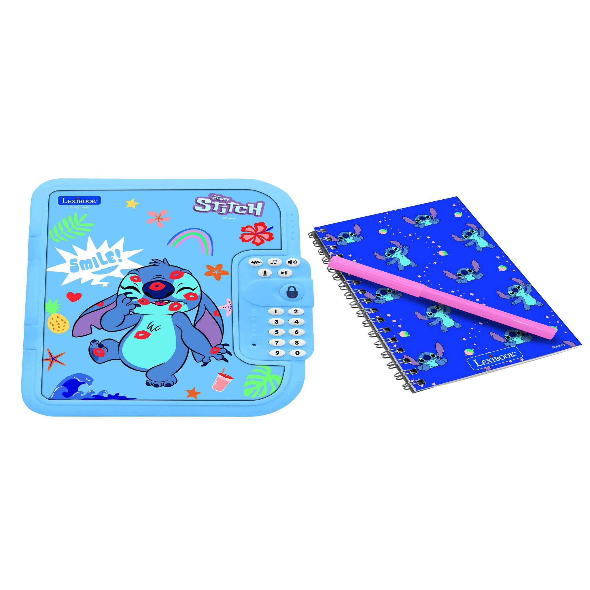 Lexibook Journal intime électronique avec coffre-fort Stitch