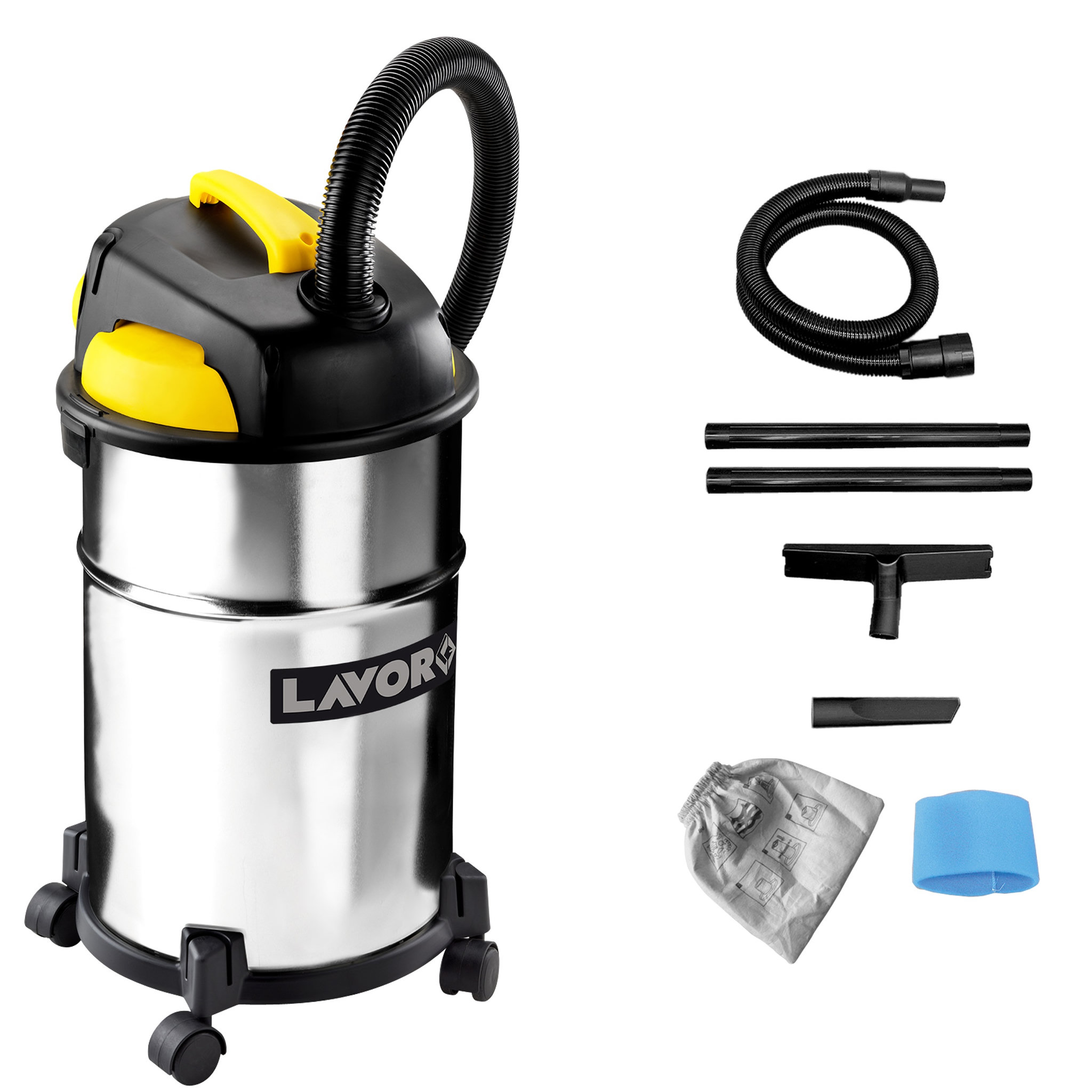 Voir la diapositive 1 : LAVOR Aspirateur eau et poussière Vac 30 SC - 1000 W