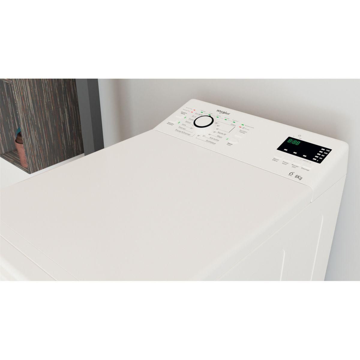 Whirlpool Lave linge top TDLR6245FR/N
