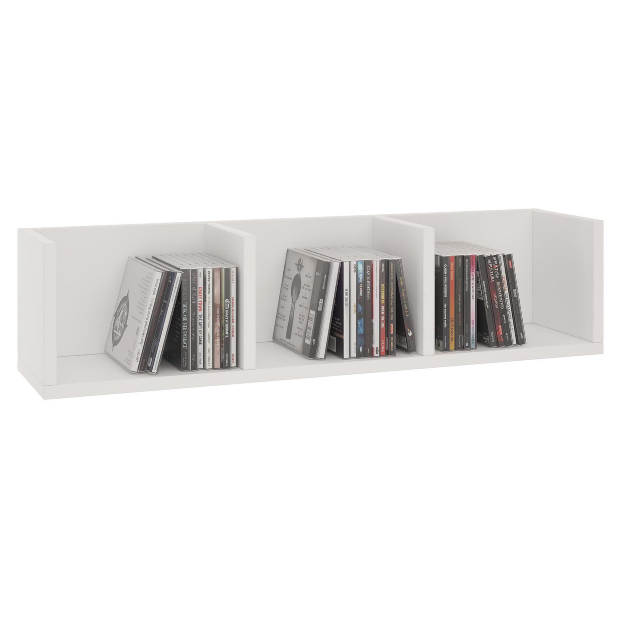IDIMEX Etagère murale nello pour cd et dvd, en mélaminé