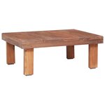VIDAXL Table basse 60x45x23 cm bois d'acajou massif