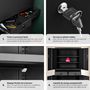 Voir la diapositive 4 : tectake Armoire de classement en métal en acier lâqué époxy noir/noir
