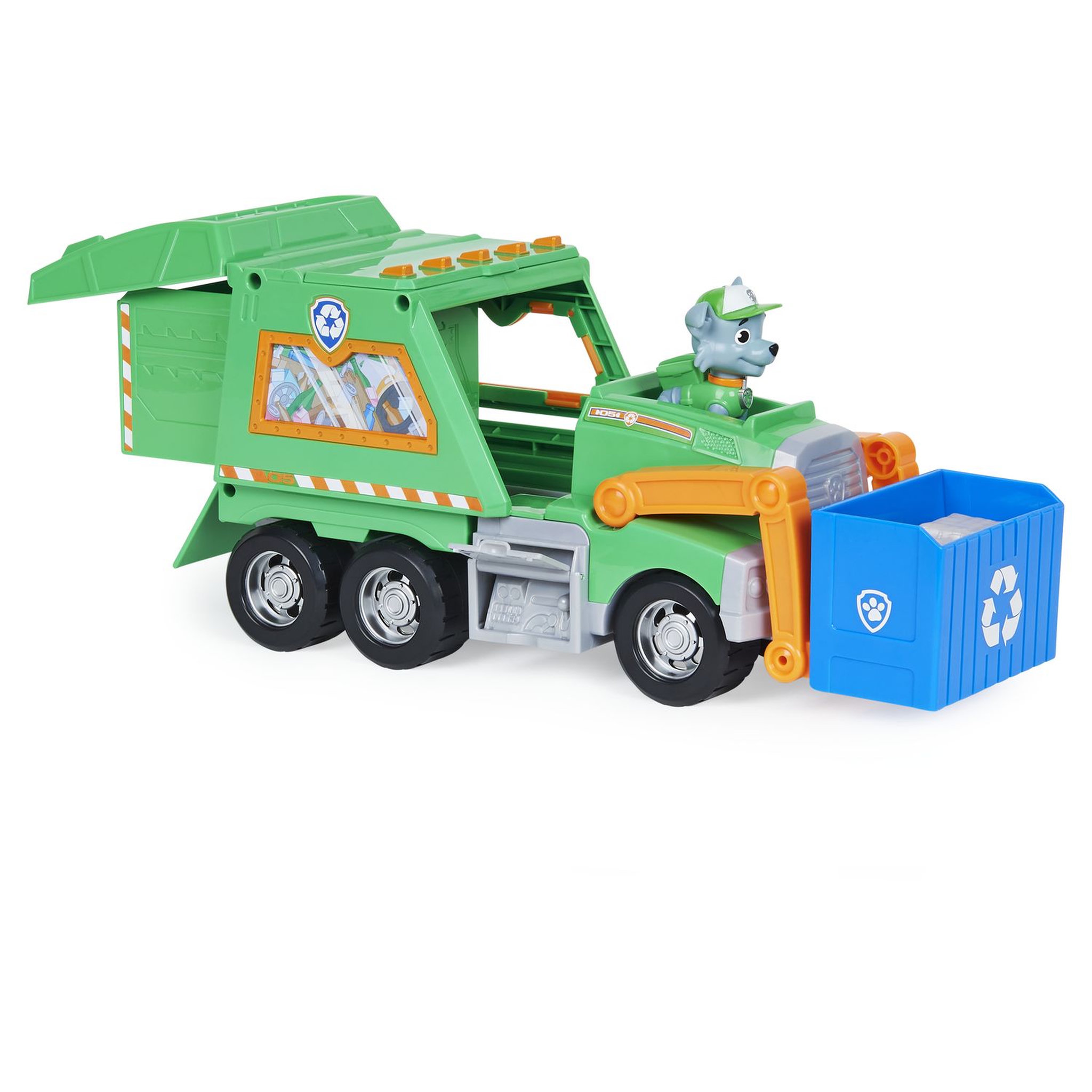 Voir la diapositive 1 : SPIN MASTER Paw Patrol Camion de recyclage avec Rocky