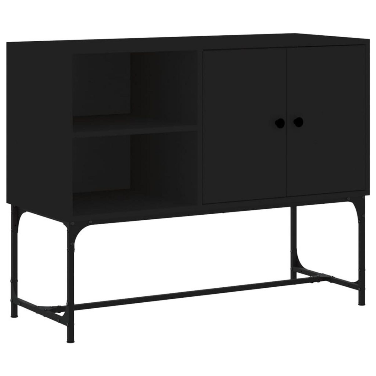 VIDAXL Buffet noir 100x40x79,5 cm bois d'ingenierie