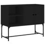 Voir la diapositive 2 : VIDAXL Buffet noir 100x40x79,5 cm bois d'ingenierie