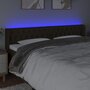 Voir la diapositive 4 : VIDAXL Tete de lit a LED Marron fonce 203x16x78/88 cm Tissu