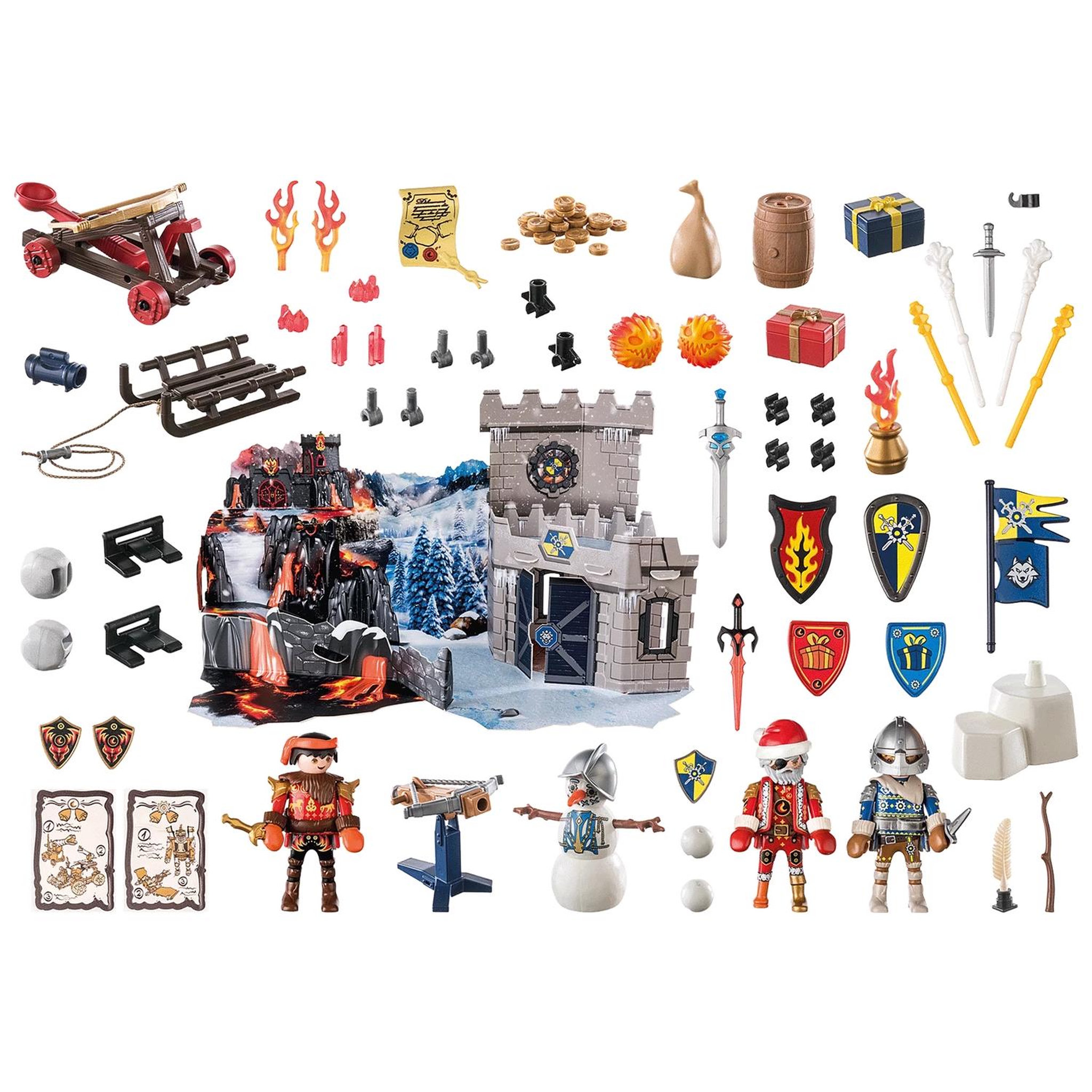 Voir la diapositive 4 : PLAYMOBIL Novelmore Calendrier de l'Avent - Noël des chevaliers