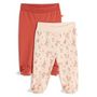 Voir la diapositive 1 : INEXTENSO Lot de 2 pantalons de naissance avec pieds jersey