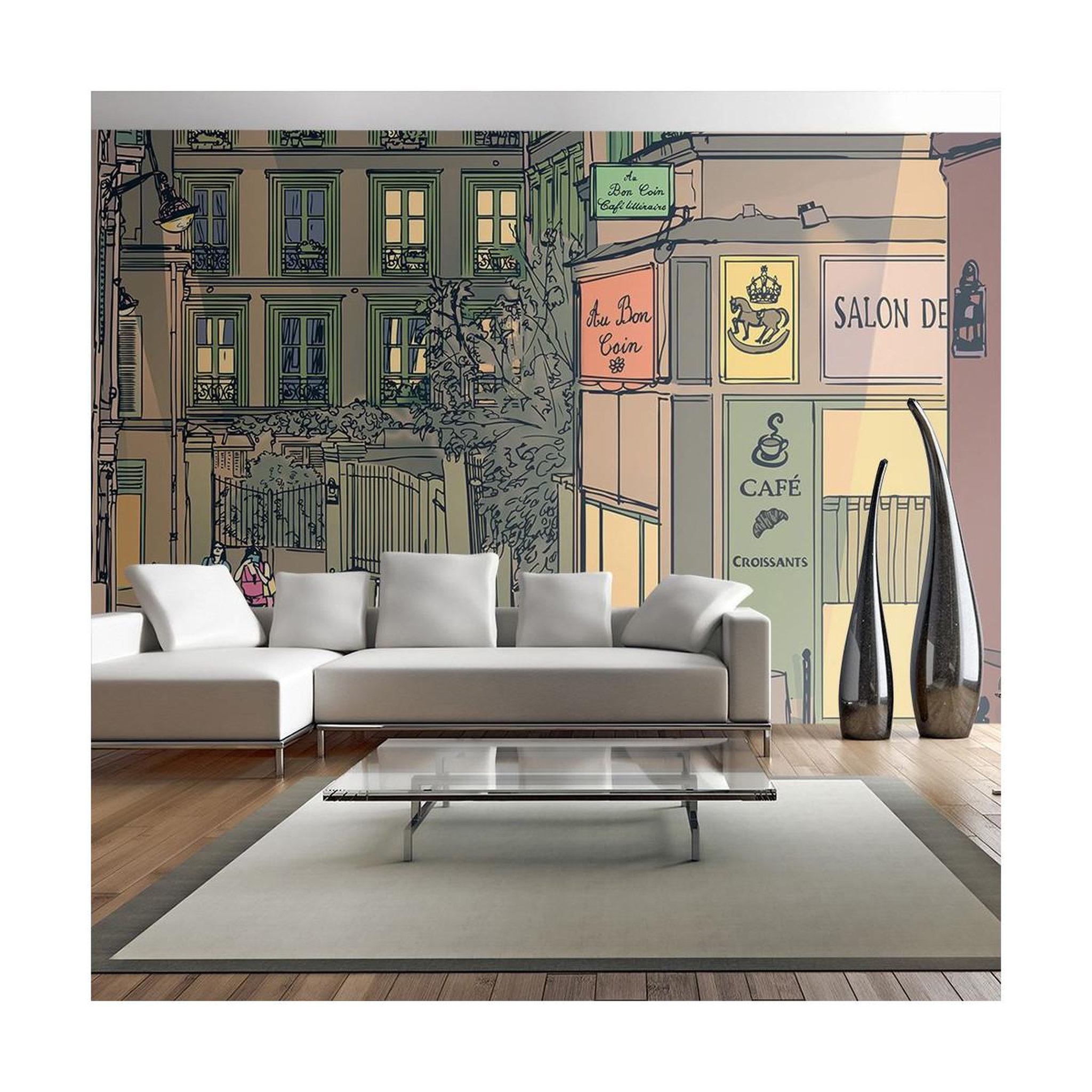 Paris Prix Papier peint  petit déjeuner à paris  270x450cm