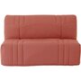 Voir la diapositive 1 : MARKET24 Banquette BZ DREAM - Tissu 100% Coton terracotta - Couchage 140x190 cm