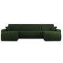Voir la diapositive 6 : BEST MOBILIER Artemisa - canapé panoramique en u - 7 places - convertible avec coffre - en velours côtelé
