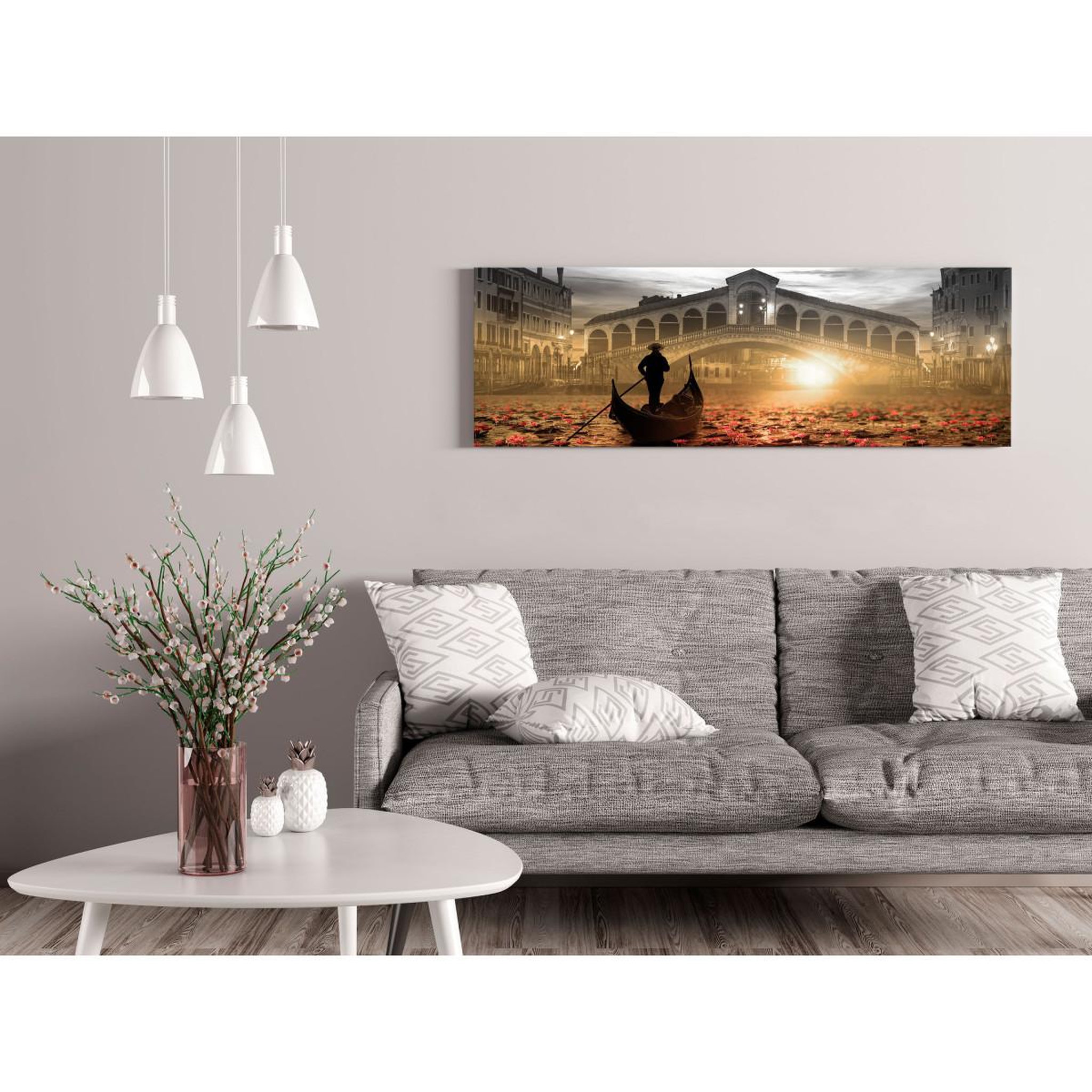 Voir la diapositive 2 : Paris Prix Tableau imprimé  magic venice narrow orange