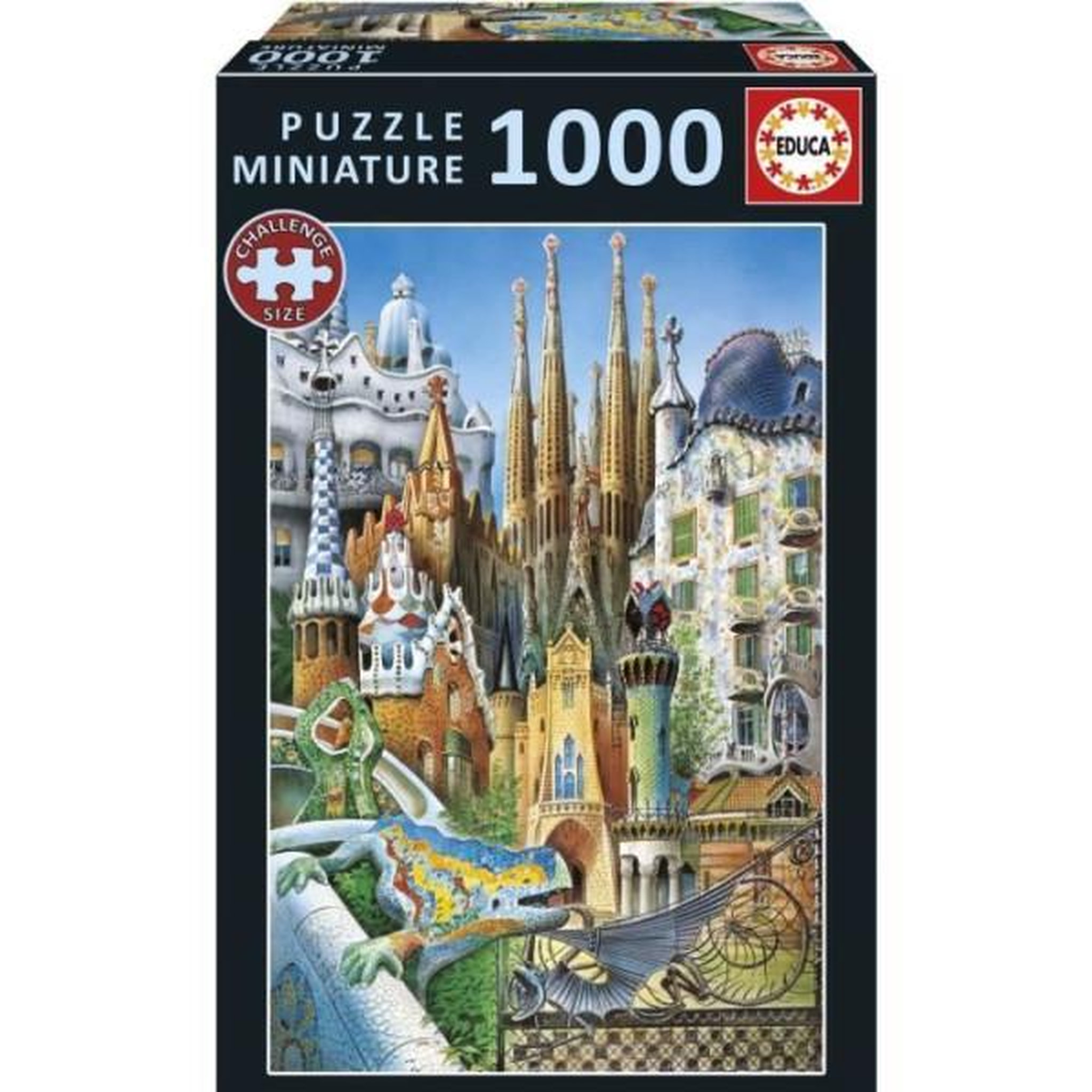 EDUCA Puzzle - educa - gaudí, collage miniature - 1000 pieces