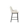 Voir la diapositive 4 : LISA DESIGN Salinas - lot de 2 chaises de bar - en velours côtelé - beige - h65 cm