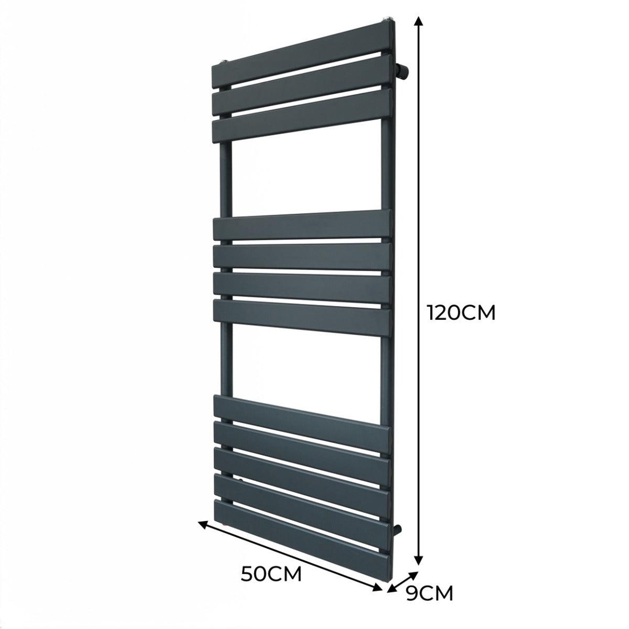 Voir la diapositive 5 : MONSTERSHOP Radiateur plat sèche-serviettes – 1200 x 500 mm
