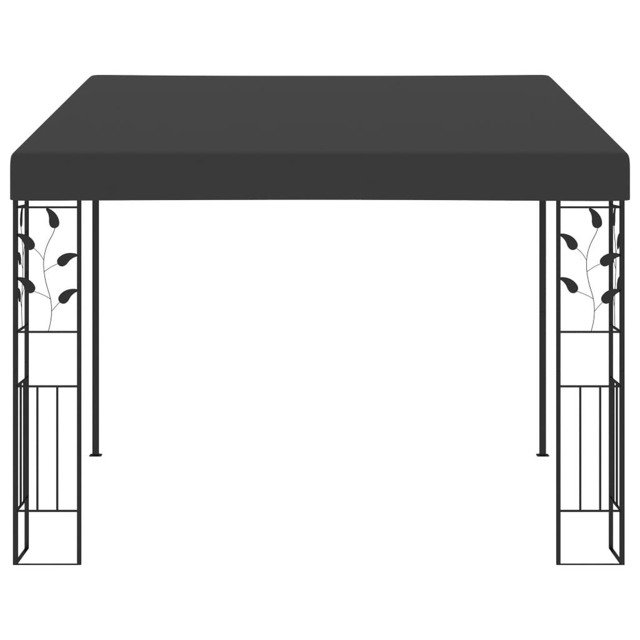 Voir la diapositive 2 : VIDAXL Belvedere a montage mural 3x3x2,5 m Anthracite