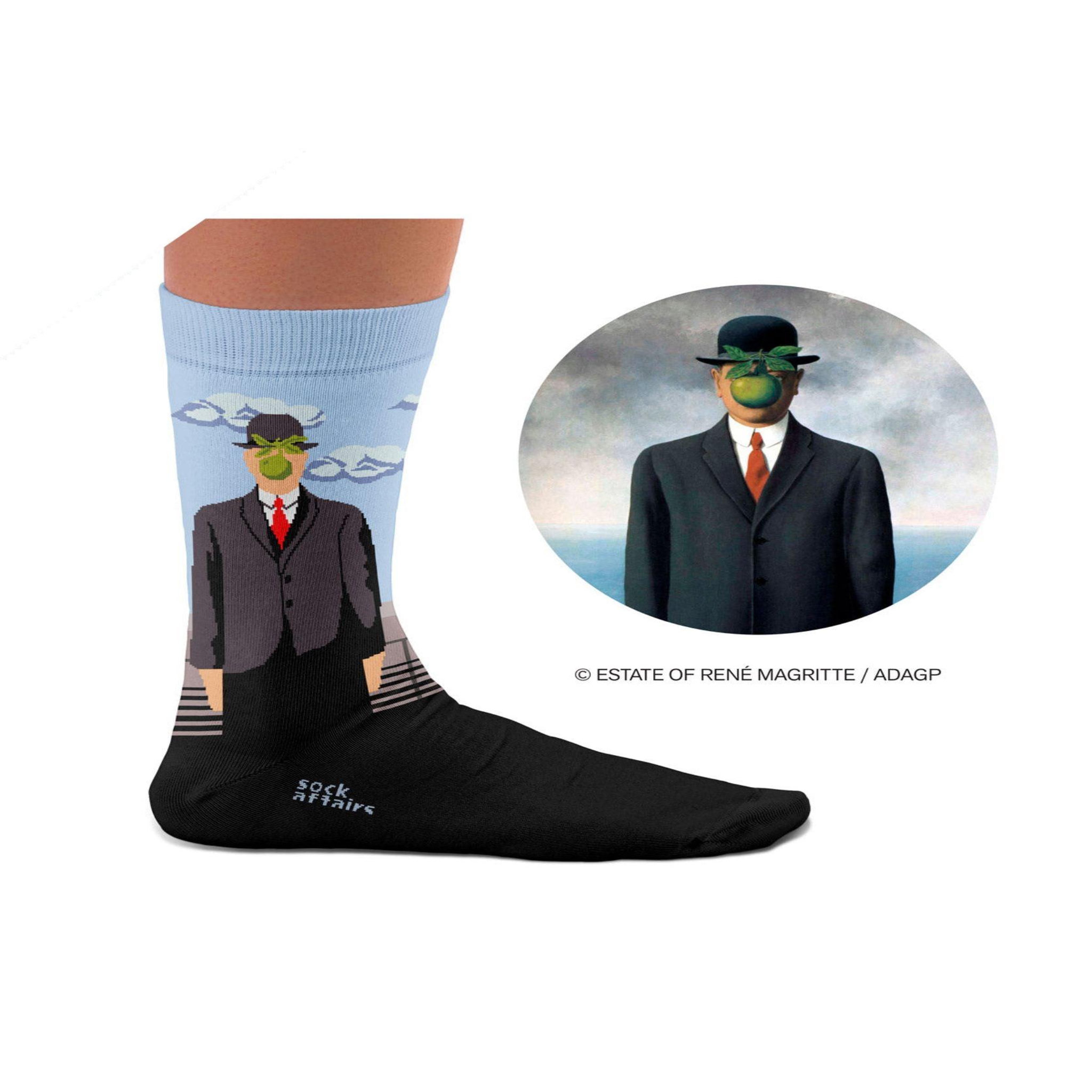 Voir la diapositive 2 : SOCK AFFAIRS Chaussettes le fils de l'homme, magritte