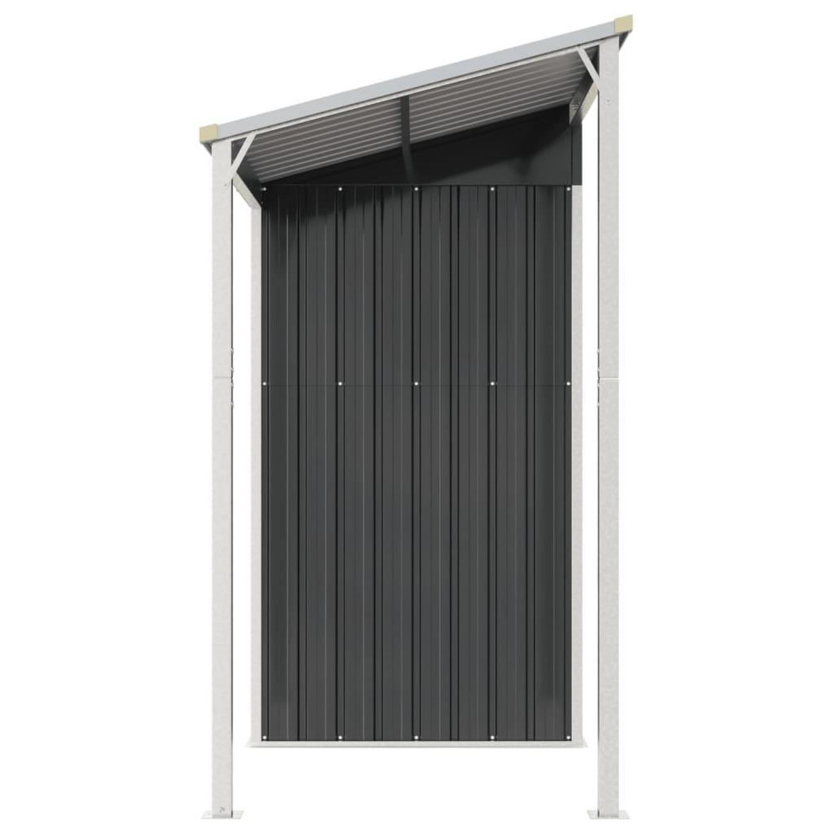 VIDAXL Abri de jardin avec toit prolonge anthracite 277x110,5x181 cm