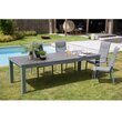 GARDENSTAR Table de jardin aluminium gris 256.8/321x100cm TOUQUET