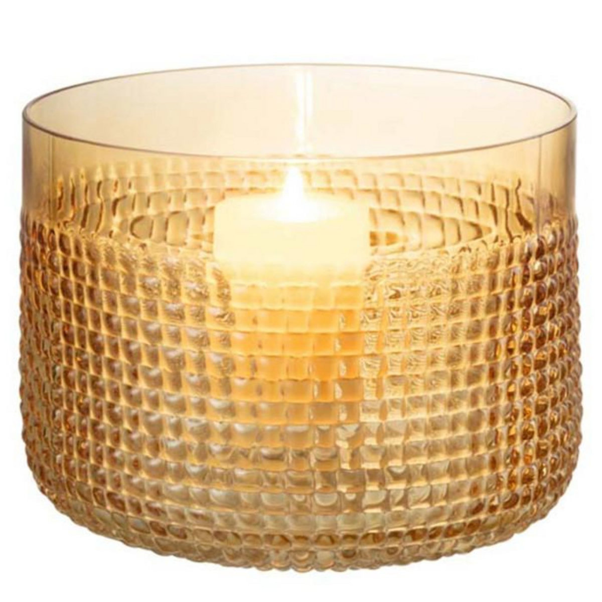 Paris Prix Vase Design en Verre  Motifa  17cm Orange