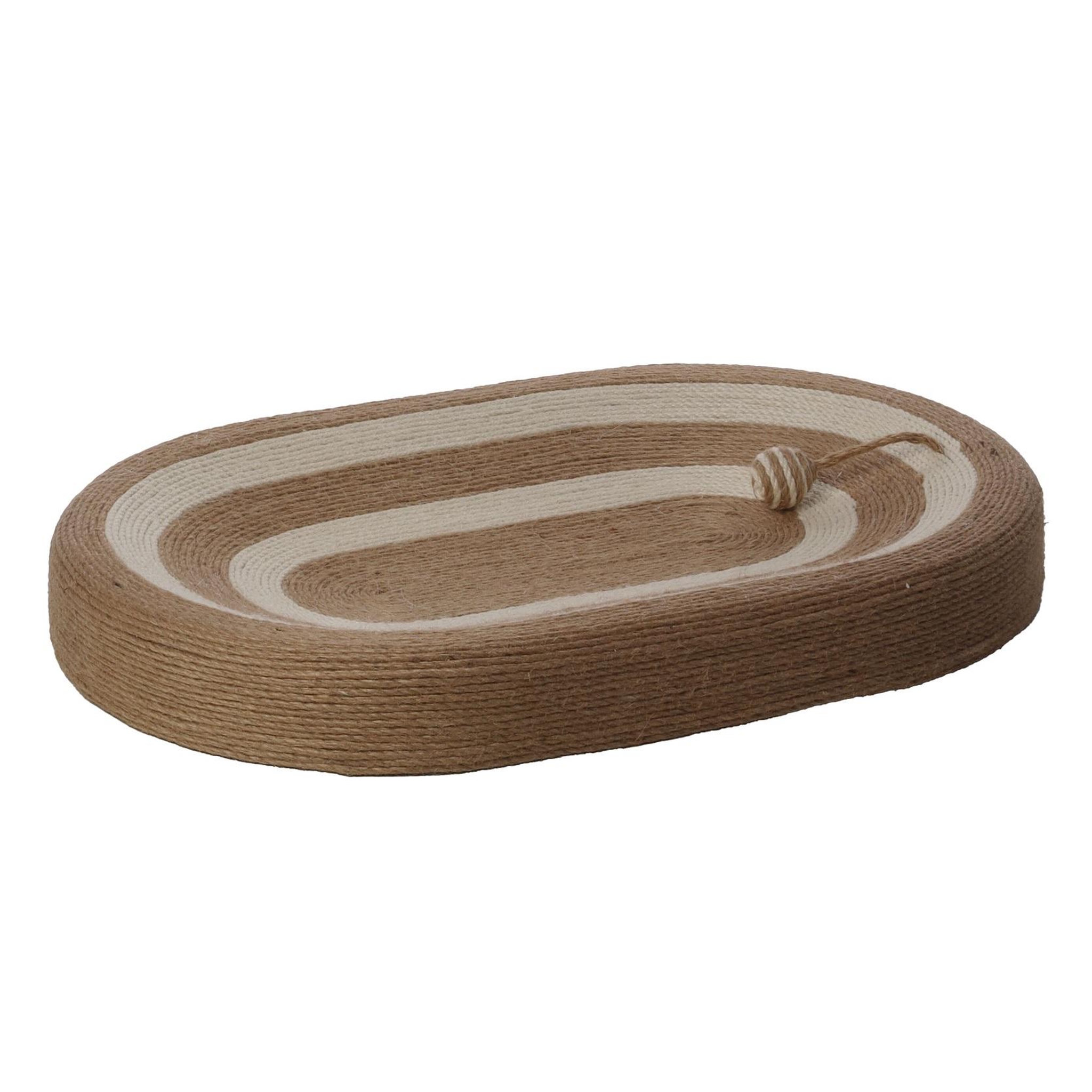 Eden Panier a griffer ovale pour chat avec balle