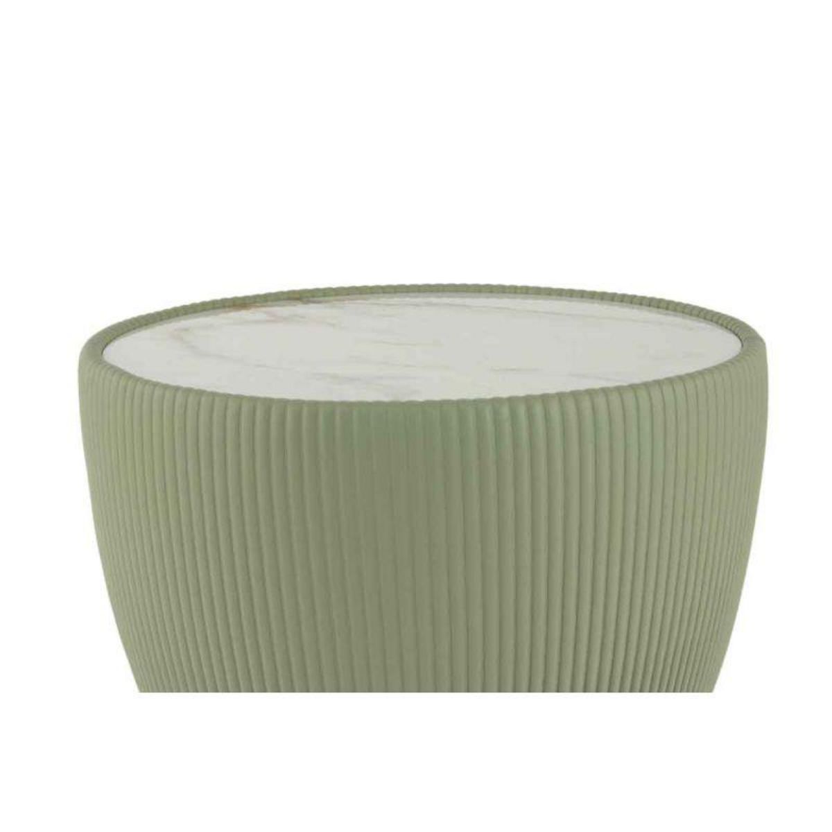 Paris Prix Table d'Appoint Design  Jokai  47cm Vert & Or