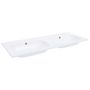 Voir la diapositive 2 : VIDAXL Lavabo double encastre 1205x460x145 mm SMC Blanc