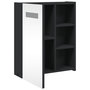 Voir la diapositive 5 : VIDAXL Armoire de salle de bain a miroir avec LED noir 45x13x52 cm