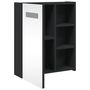 Voir la diapositive 5 : VIDAXL Armoire de salle de bain a miroir avec LED noir 45x13x52 cm