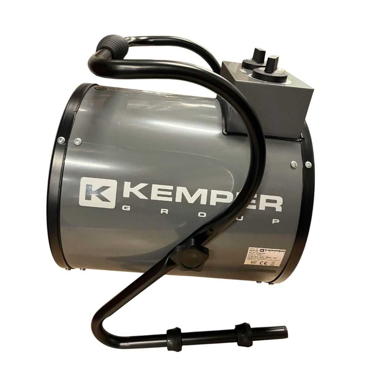 Kemper Générateur Air Chaud Electrique Portable 3000W - Chauffage Soufflant Chantier Ventilation Thermostat Atelier Garage Kemper