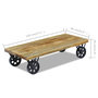 Voir la diapositive 6 : VIDAXL Table basse bois de manguier 120x60x30 cm