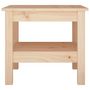 Voir la diapositive 3 : VIDAXL Table basse 45x45x40 cm Bois massif de pin